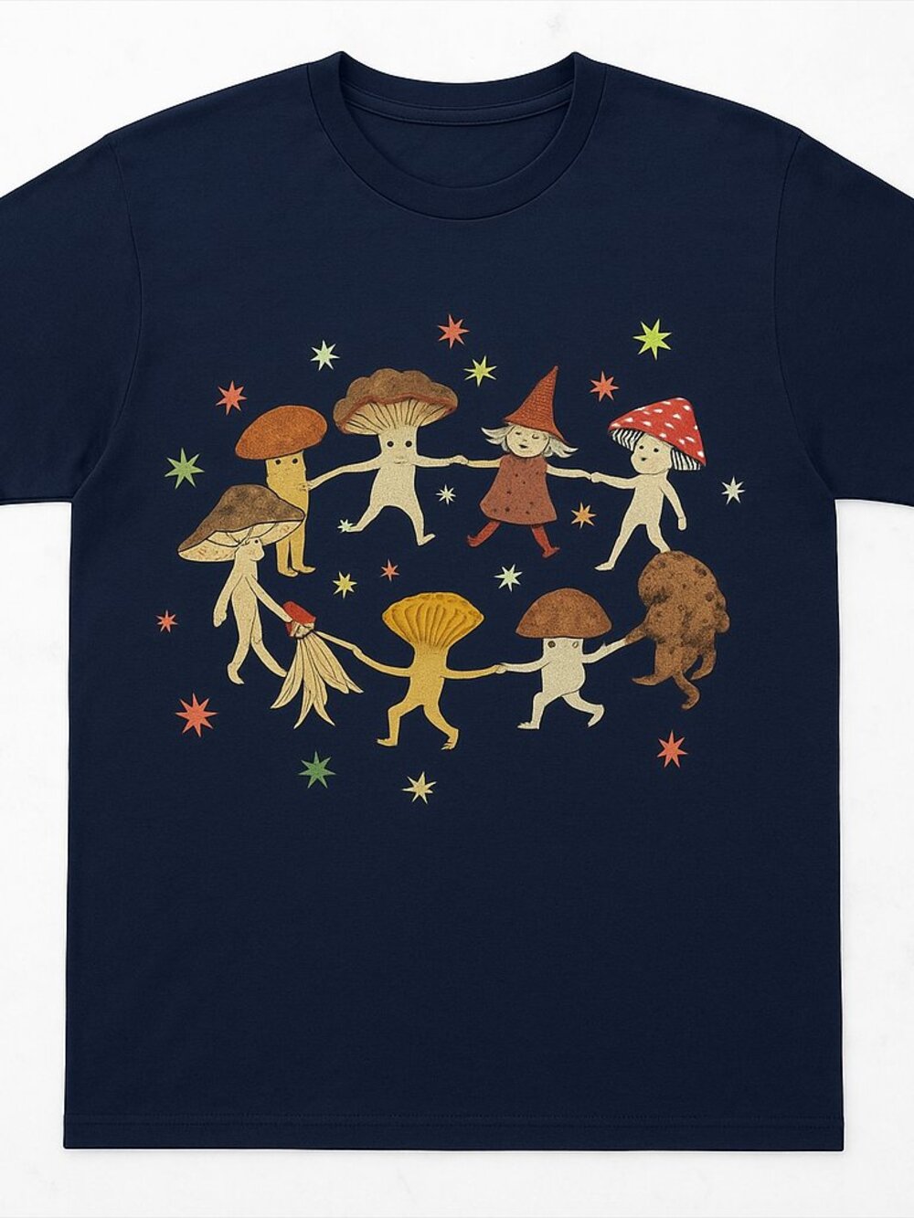 Mushroom Friends T-Shirt | Cute Mushroom Graphic Tee | Whimsical Forest Fungi